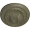 Ekena Millwork Saverne Ceiling Medallion, Hand-Painted Spartan Stone, 18 1/2"W x 13 1/2"H x 1 7/8"P CM18SASSF - alternate 3